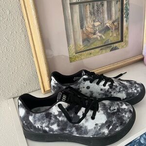 NOBULL Black and White Tie-Dye Sneakers